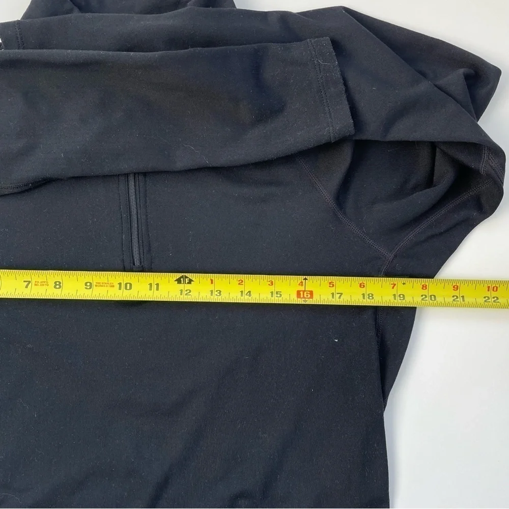 Nike Dri-Fi Women's Black Quarter Zip Pro Combat Fitted Long Sleeve Size Large
